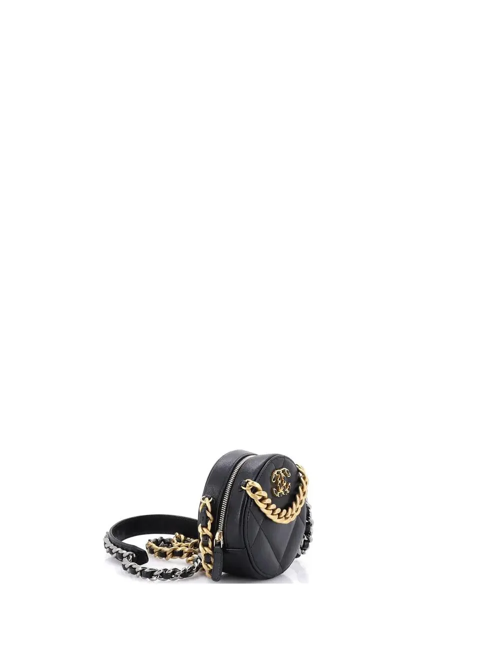 Chanel 19 Round Clutch With Chain #259233C25B